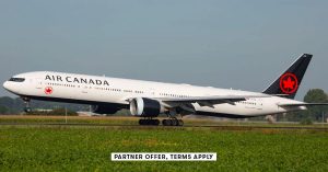 Hand holding the Aeroplan Credit Card